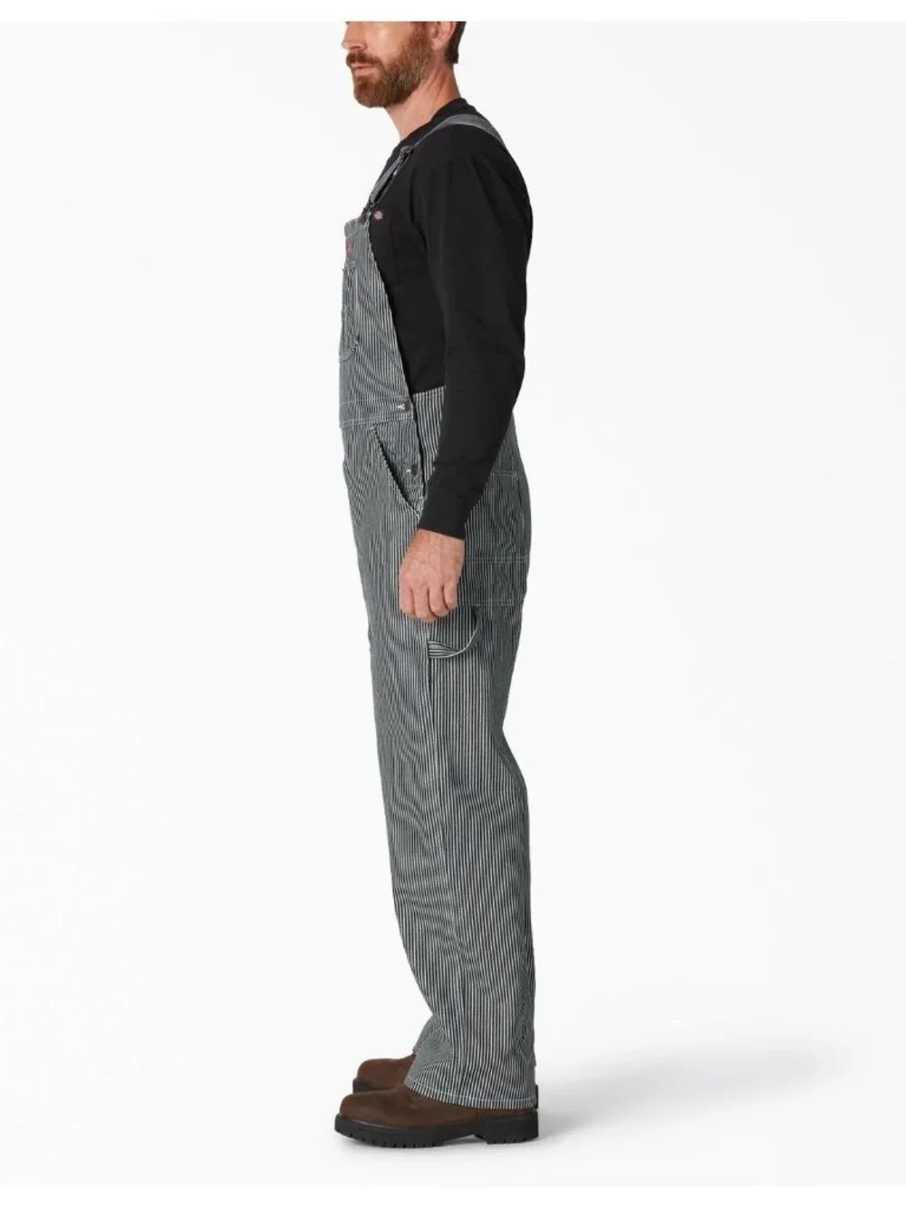 Dickies Men’s Hickory Strip Bip Overalls  Size 38X30